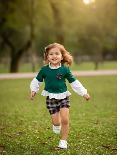 Conjunto Niña Sudadera Y Bermuda