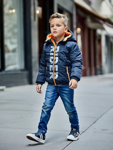 Parka Reversible De Bebé Niño