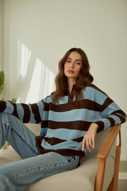 Jersey punto con cuello tipo polo