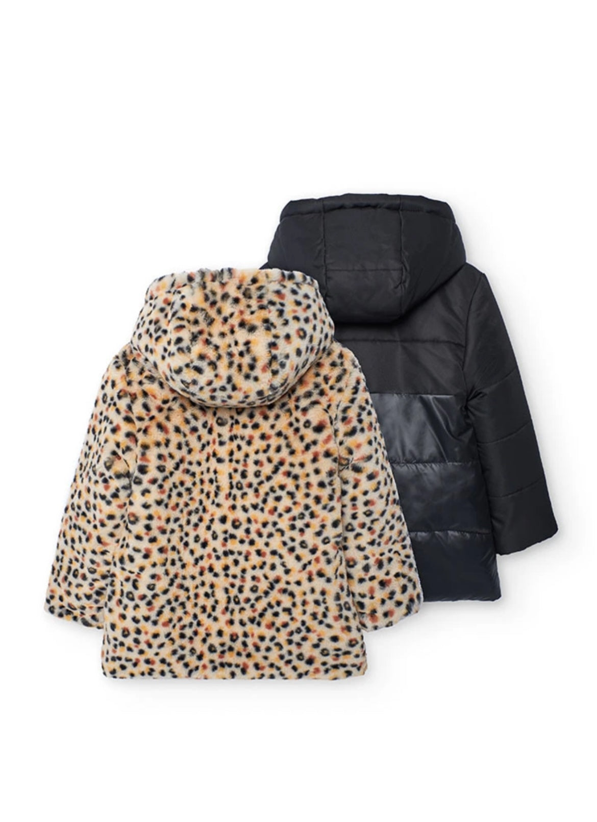 Parka Reversible Combinada De Niña