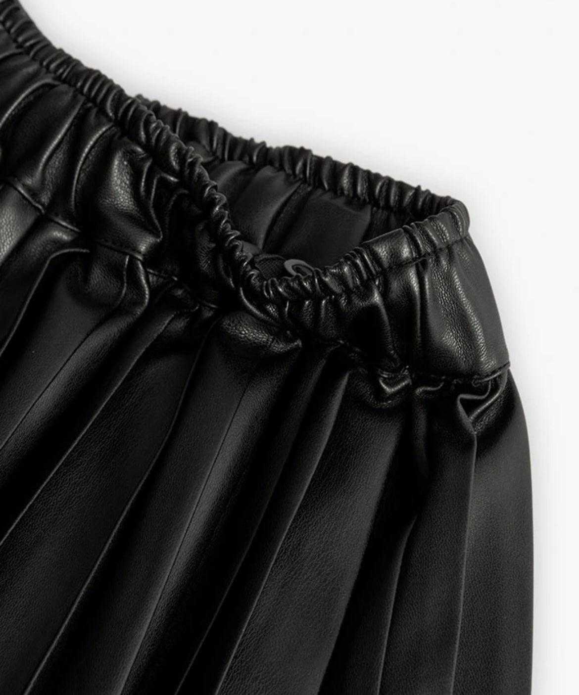 Falda Polipiel Plisada De Niña