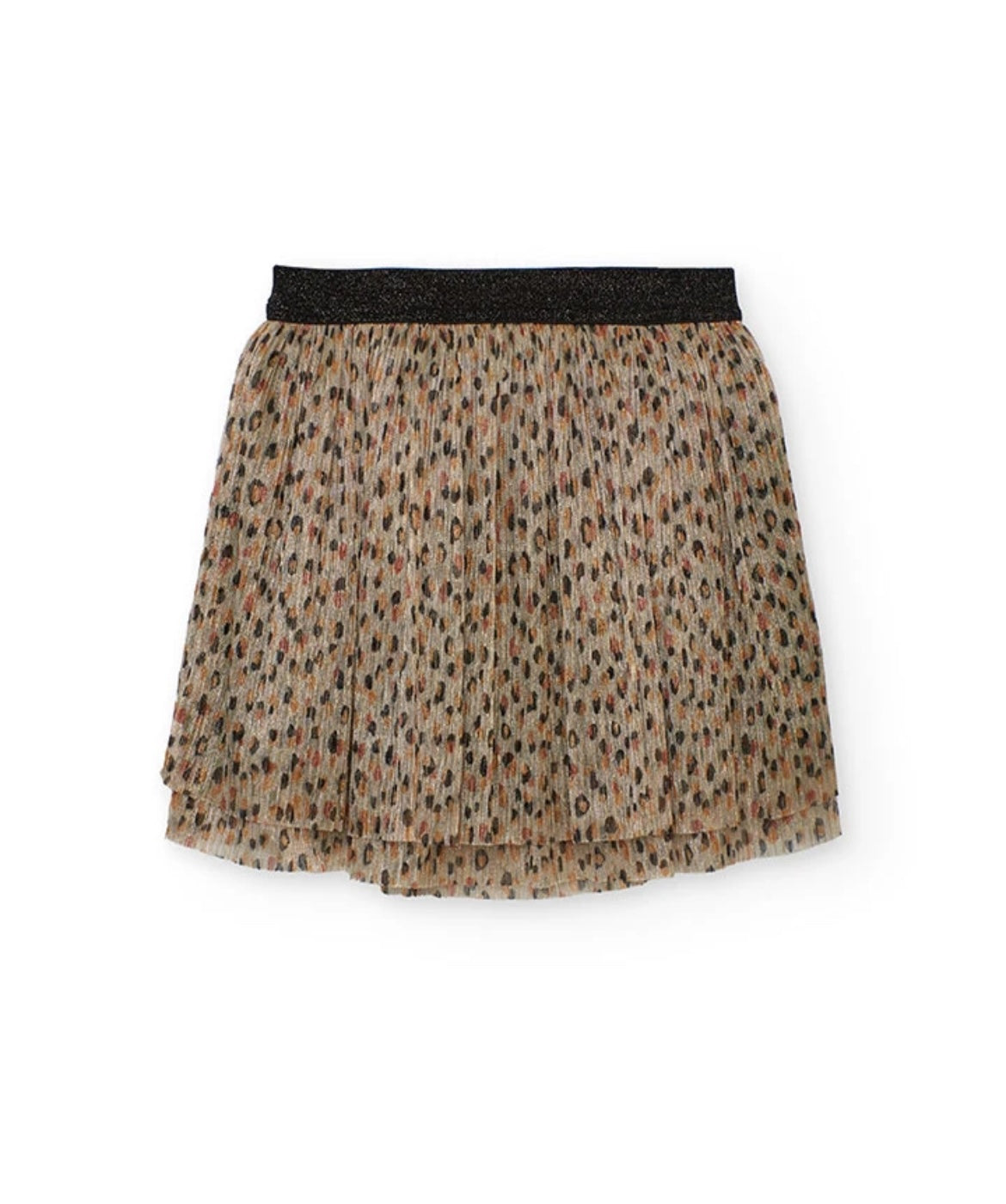 Falda Punto Animal Print De Niña