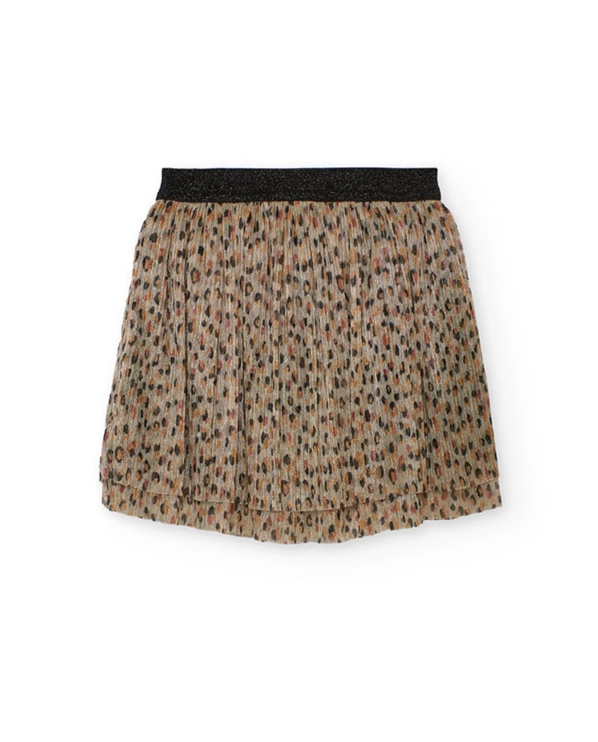 Falda Punto Animal Print De Niña