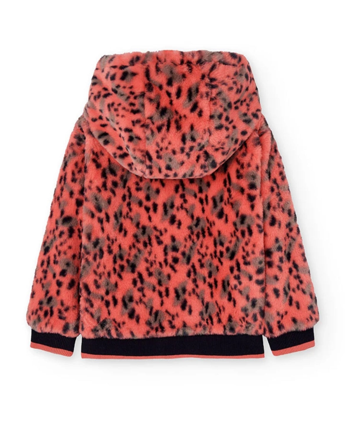 Chaqueta Pelo Con Capucha De Niña