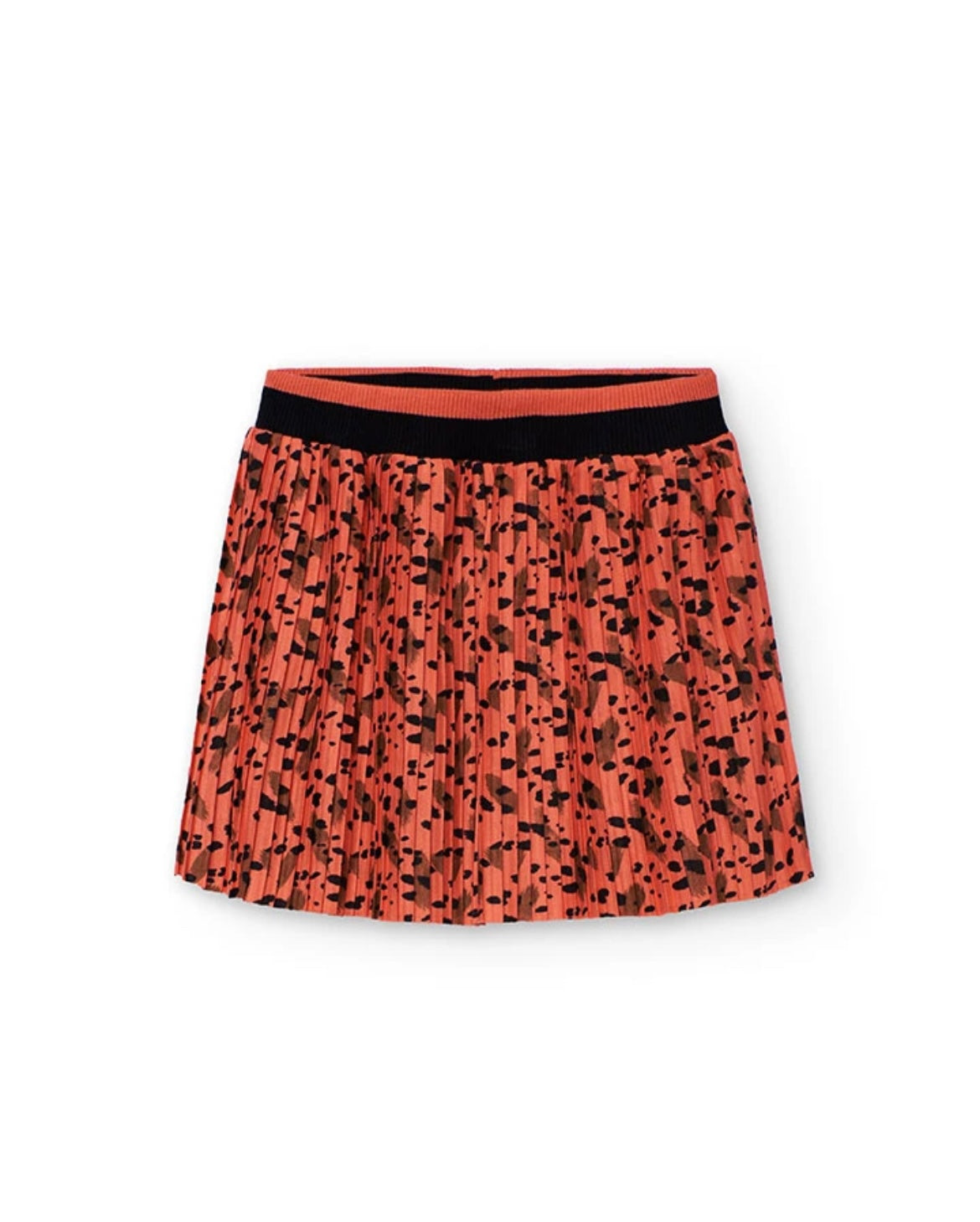 Falda Plisada Estampada De Niña