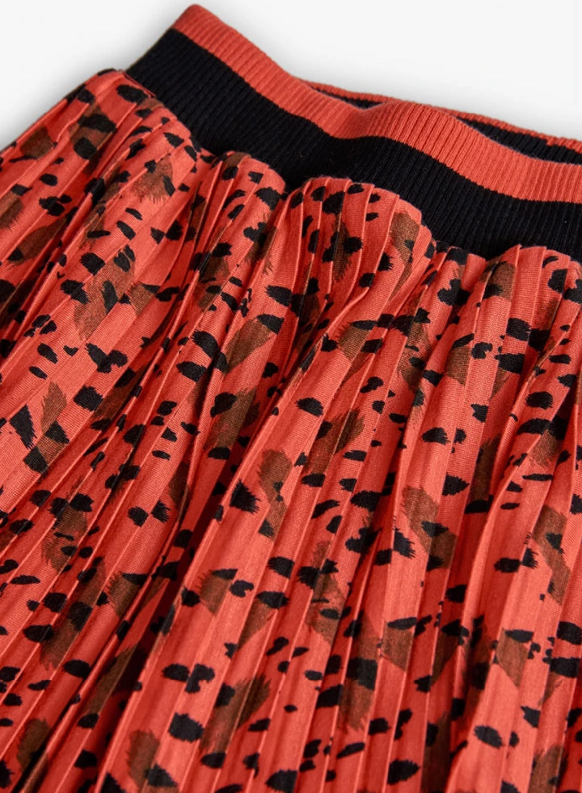 Falda Plisada Estampada De Niña