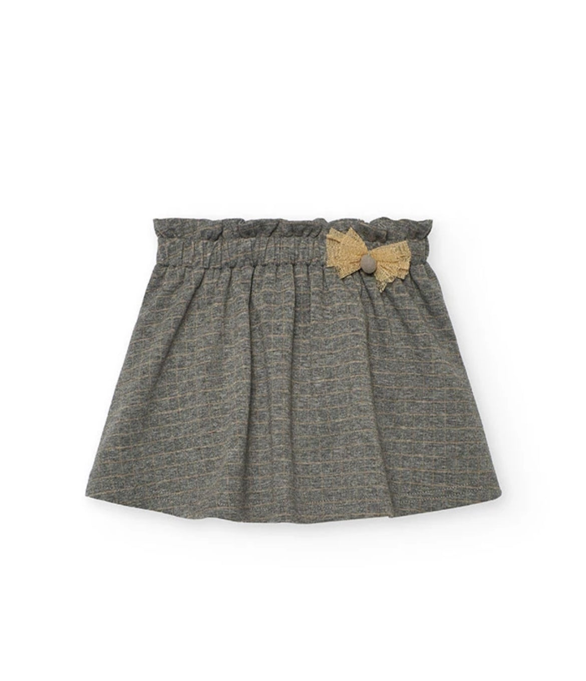 Falda Punto Cuadros De Niña