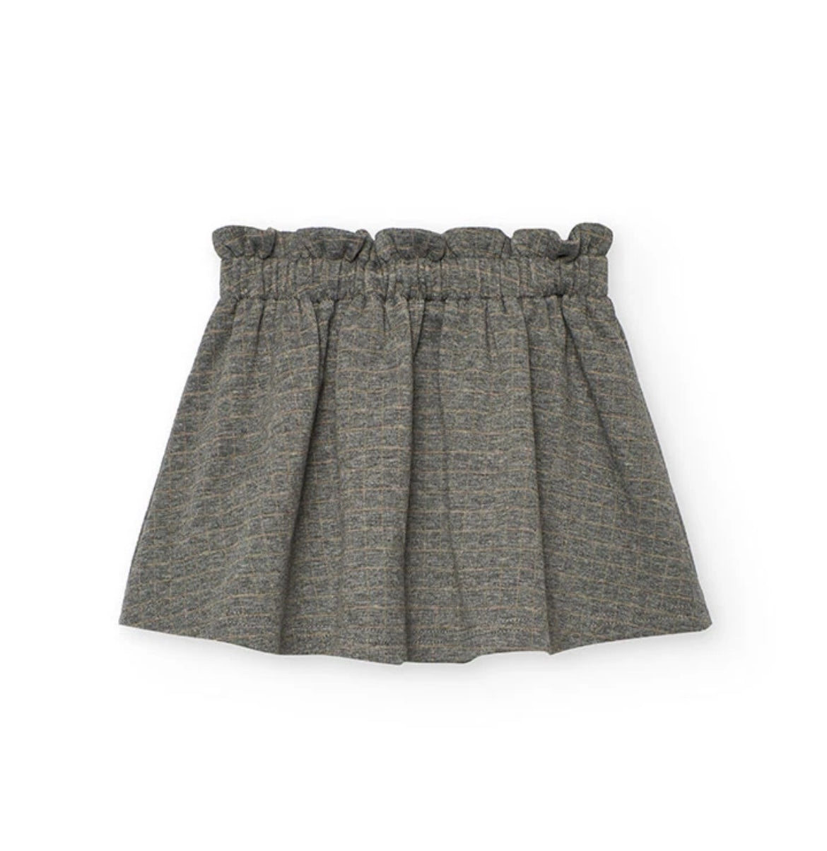 Falda Punto Cuadros De Niña