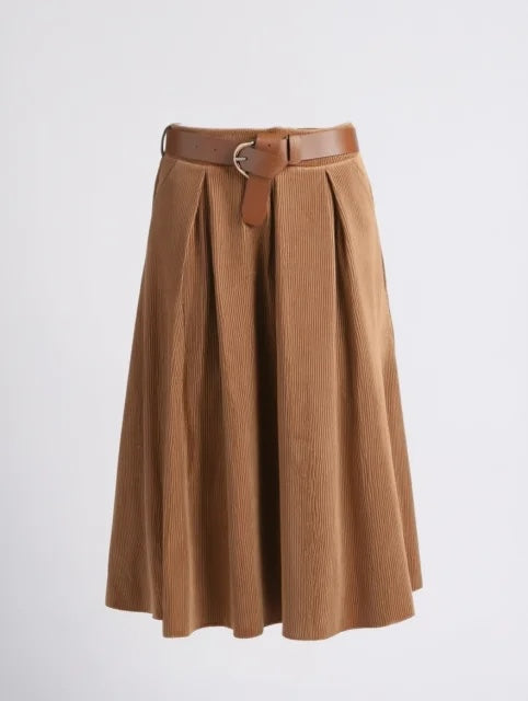 Falda Pana Larga Camel