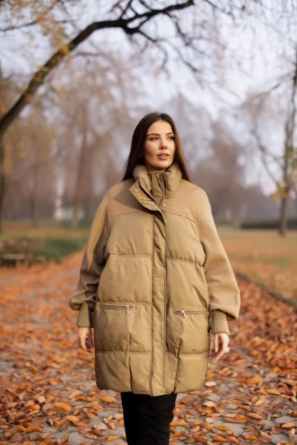 Abrigo Largo Tostado