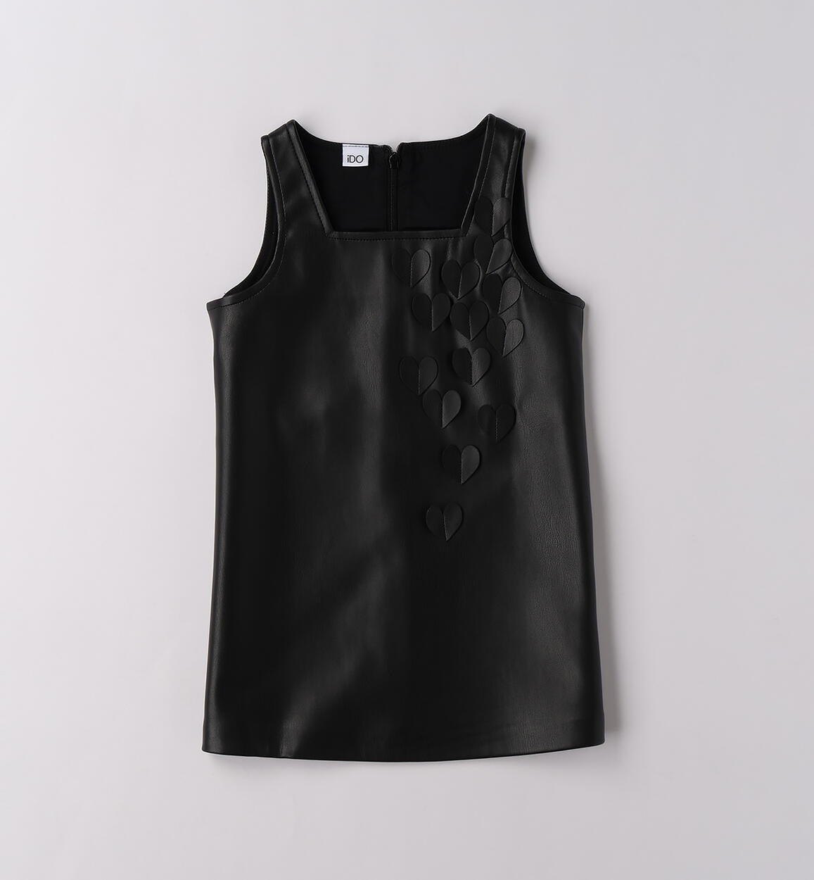 Vestido sin mangas de polipiel