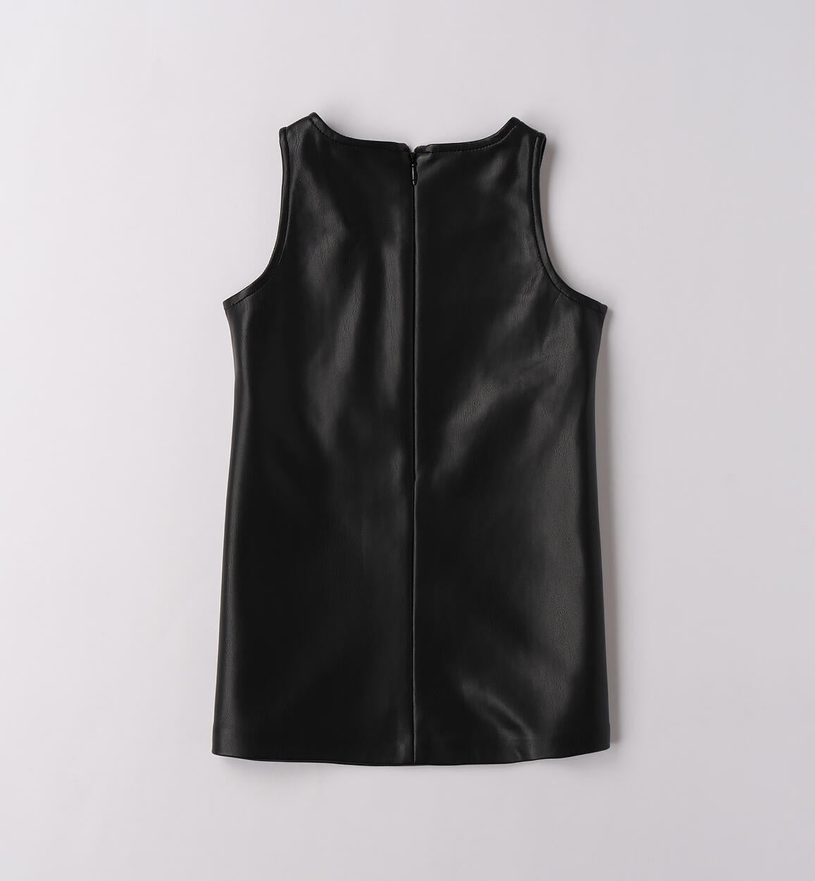 Vestido sin mangas de polipiel