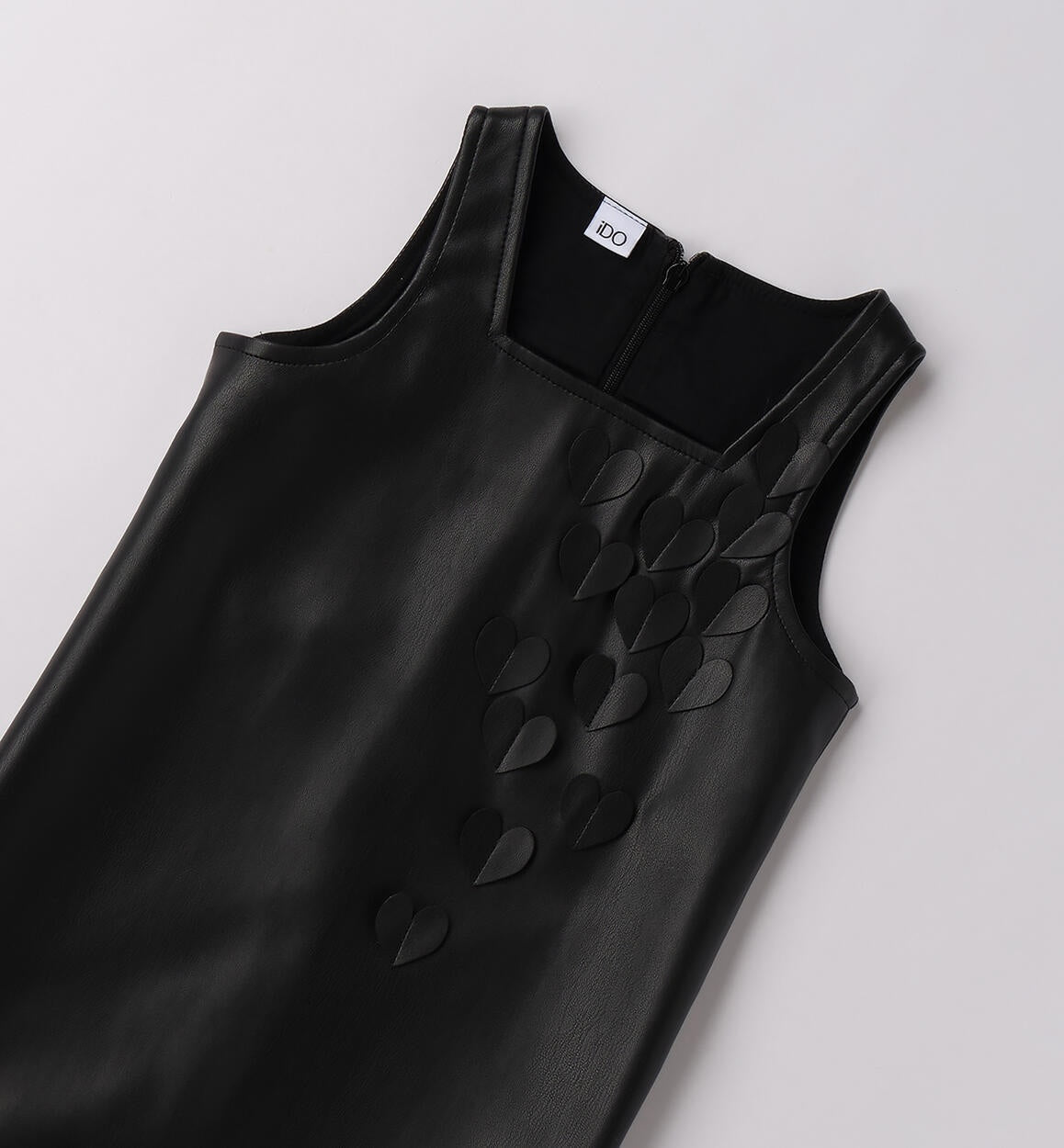 Vestido sin mangas de polipiel