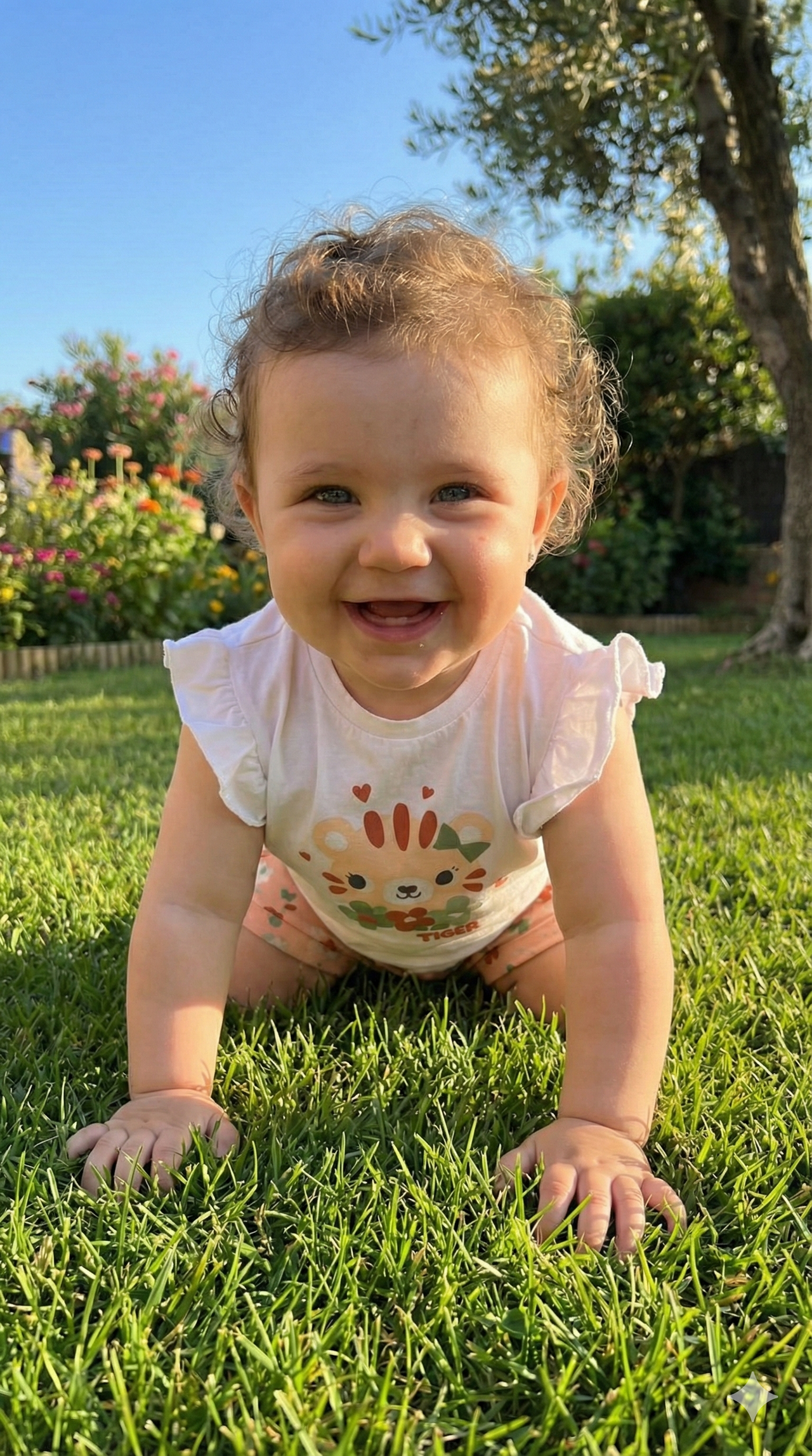 Conjunto Camiseta y Short Bebé Osito Flores