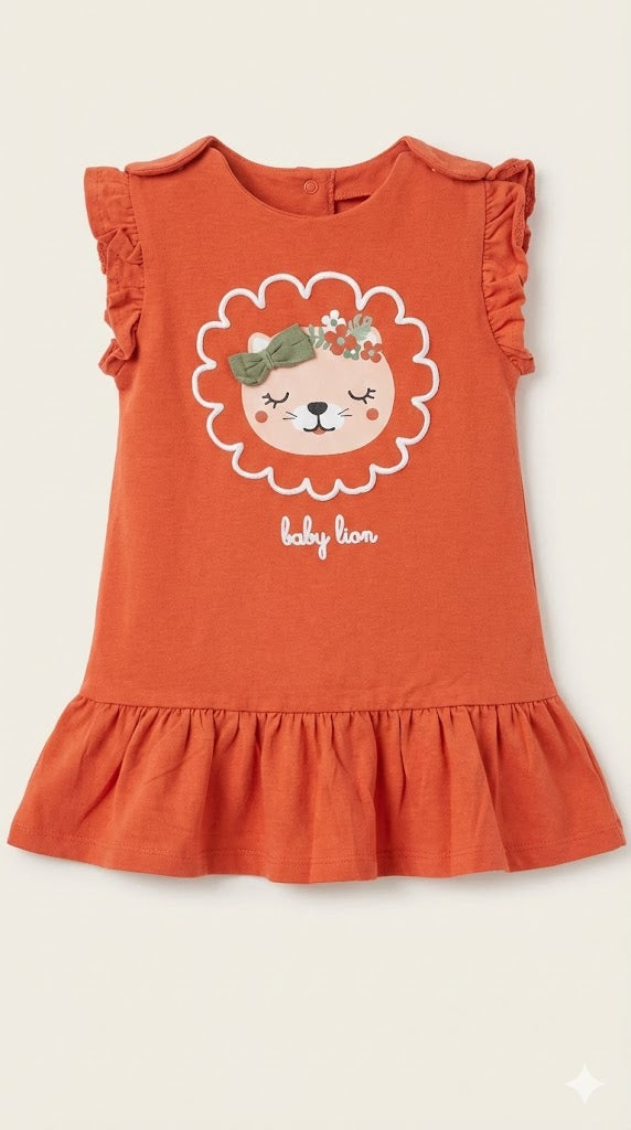 Vestido Bebé Niña Naranja