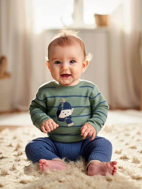 Conjunto Bebe Niño Pantalon Largo