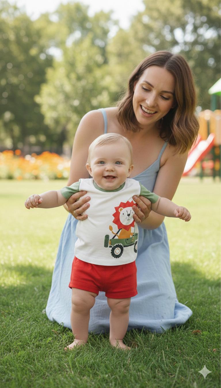 Conjunto Camiseta y Pantalón Bebé Niño