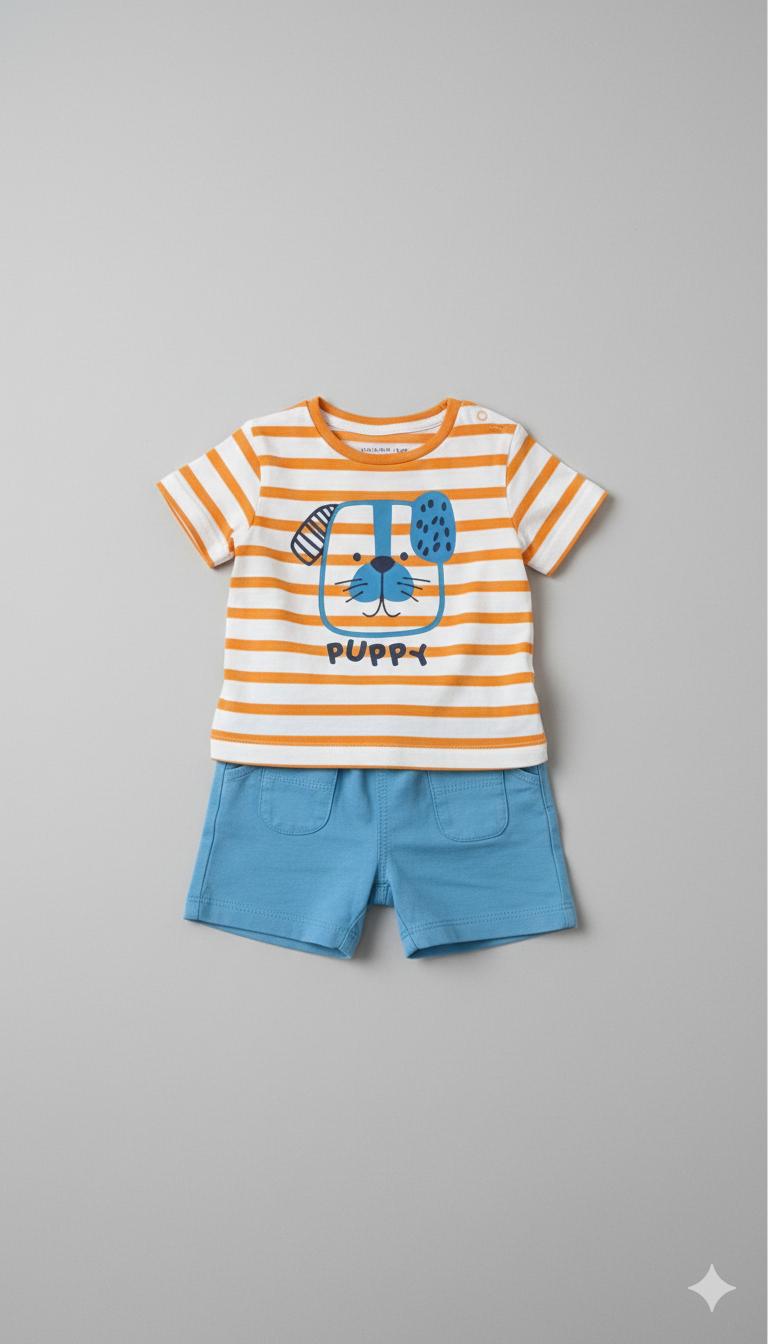 Conjunto Camiseta y Pantalón Bebé Niño