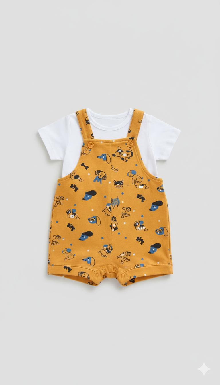 Conjunto Camiseta y Peto Bebé