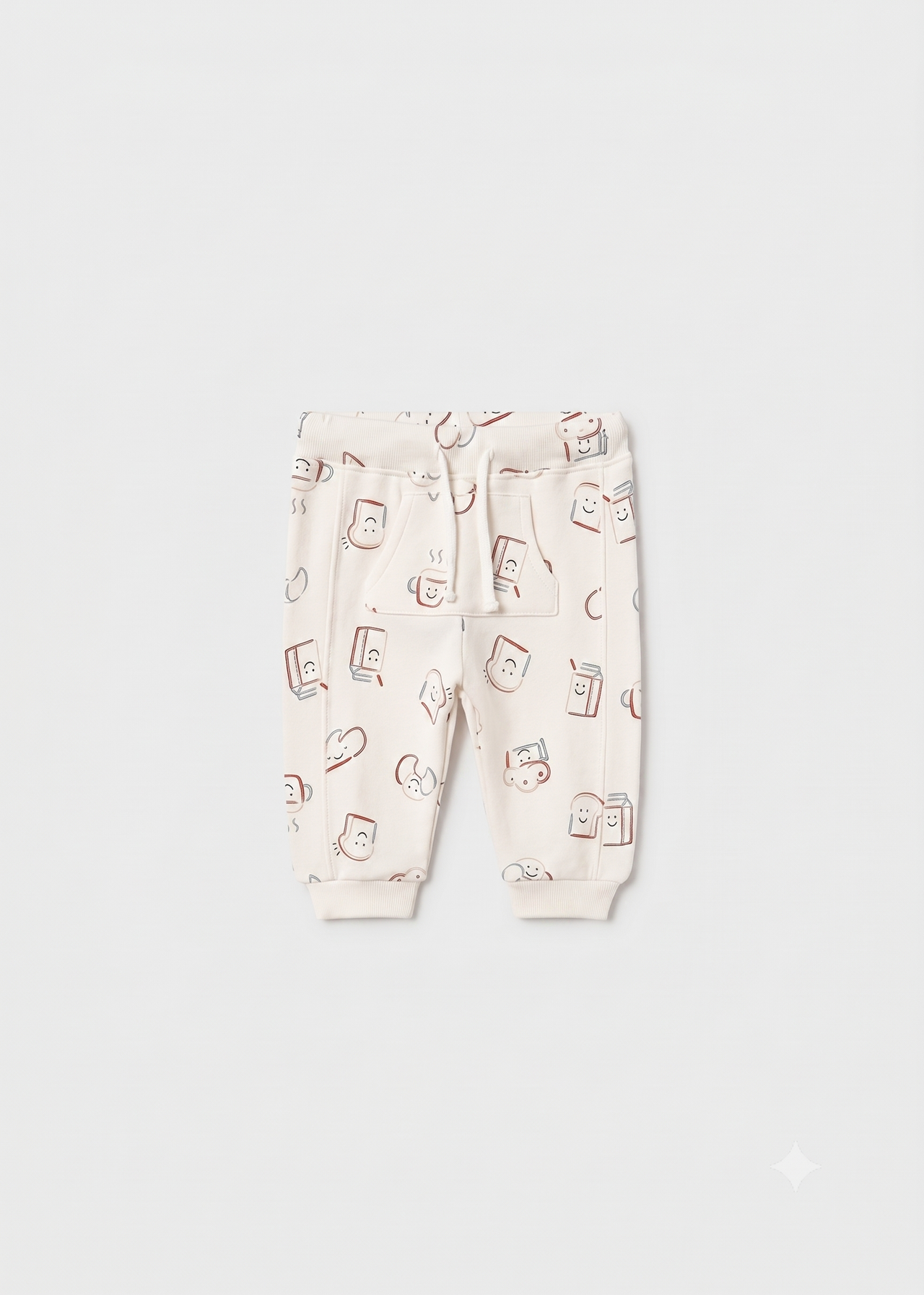 Pantalón largo con puño bebé unisex.
