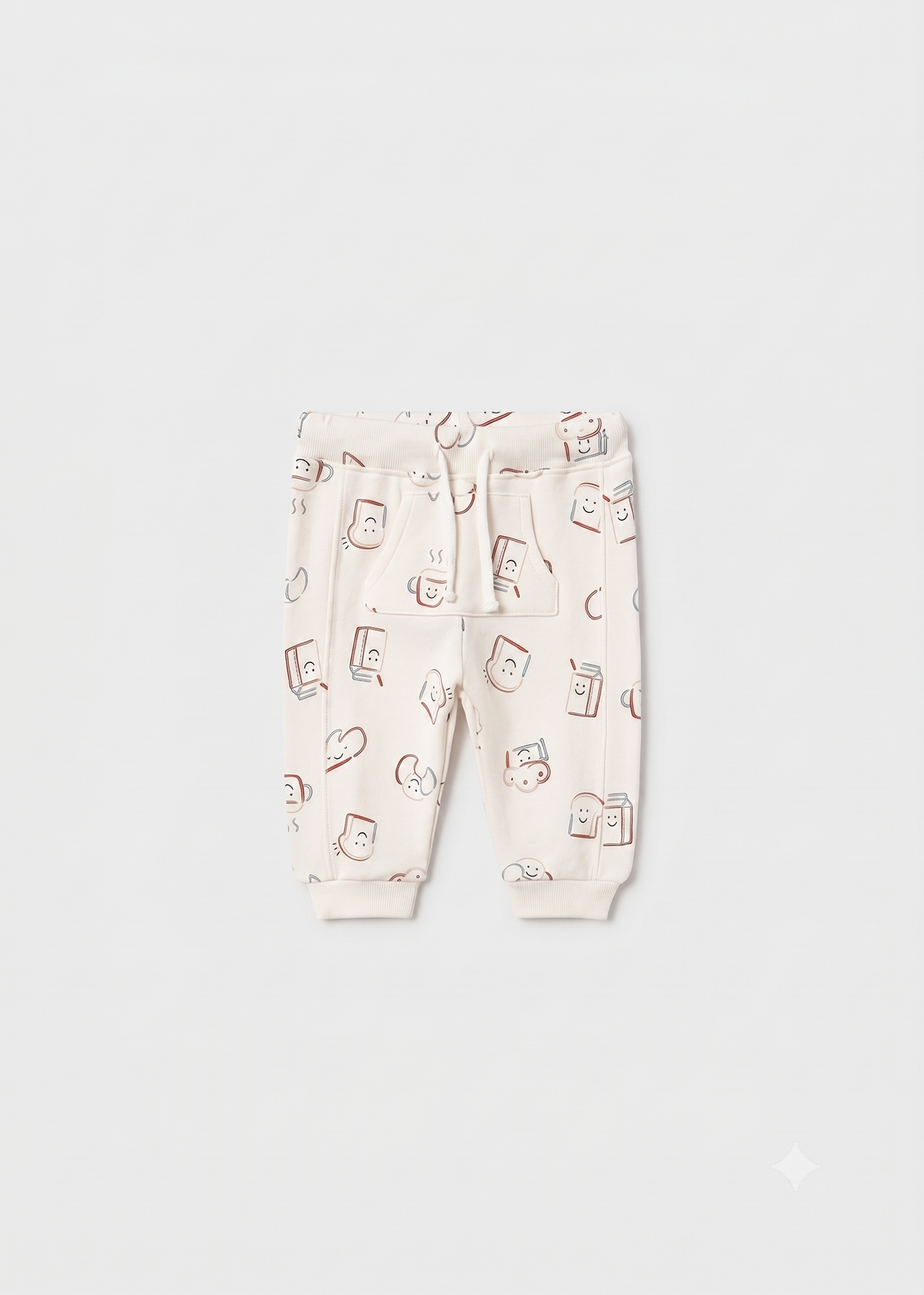 Pantalón largo con puño bebé unisex.