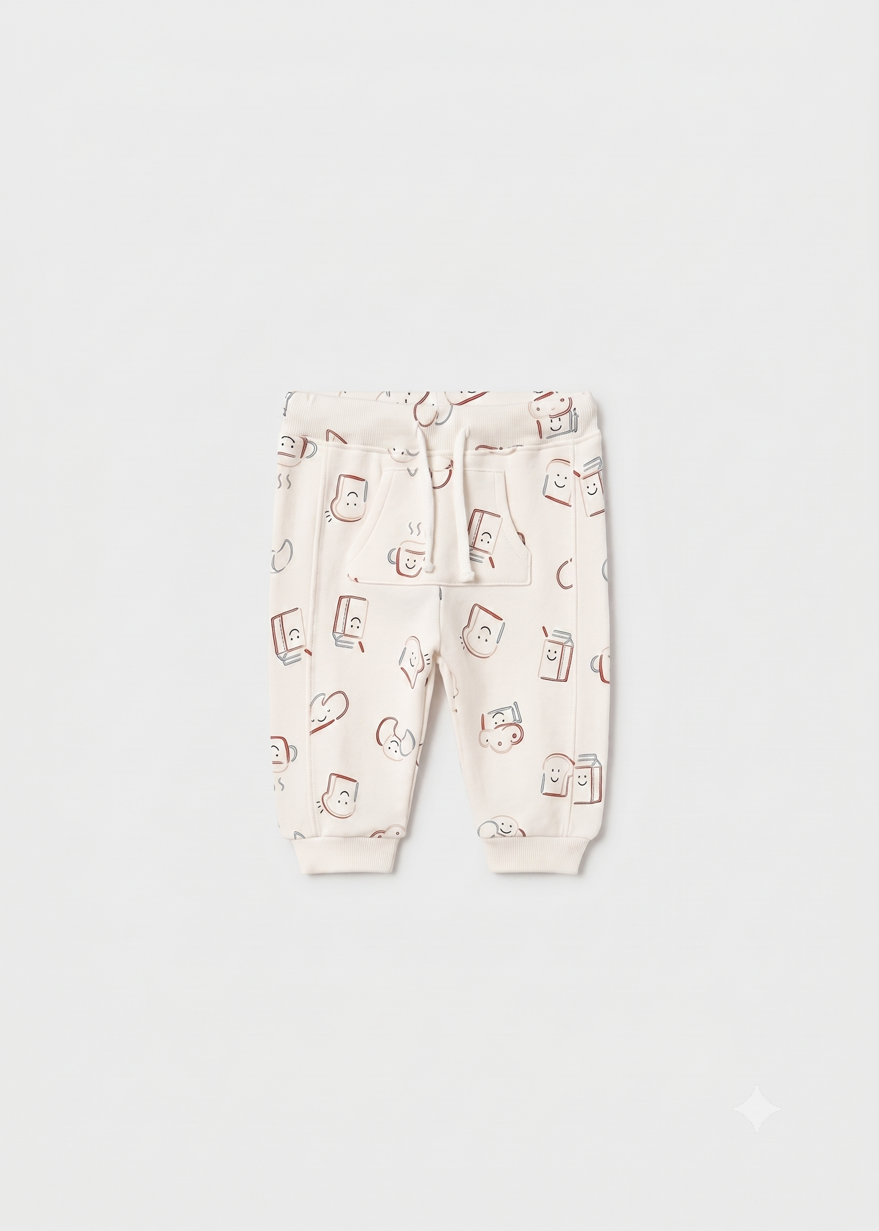 Pantalón largo con puño bebé unisex.