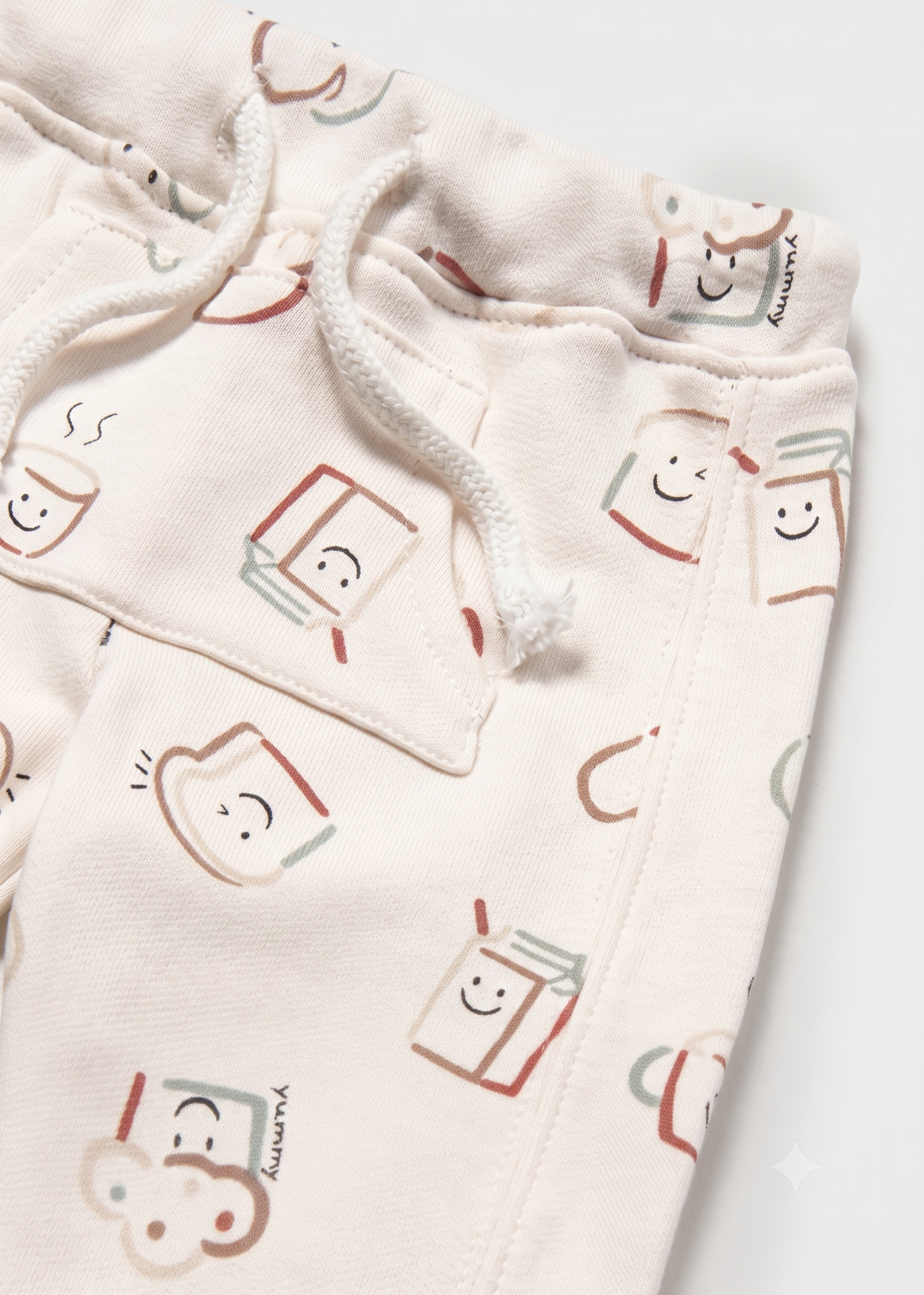 Pantalón largo con puño bebé unisex.