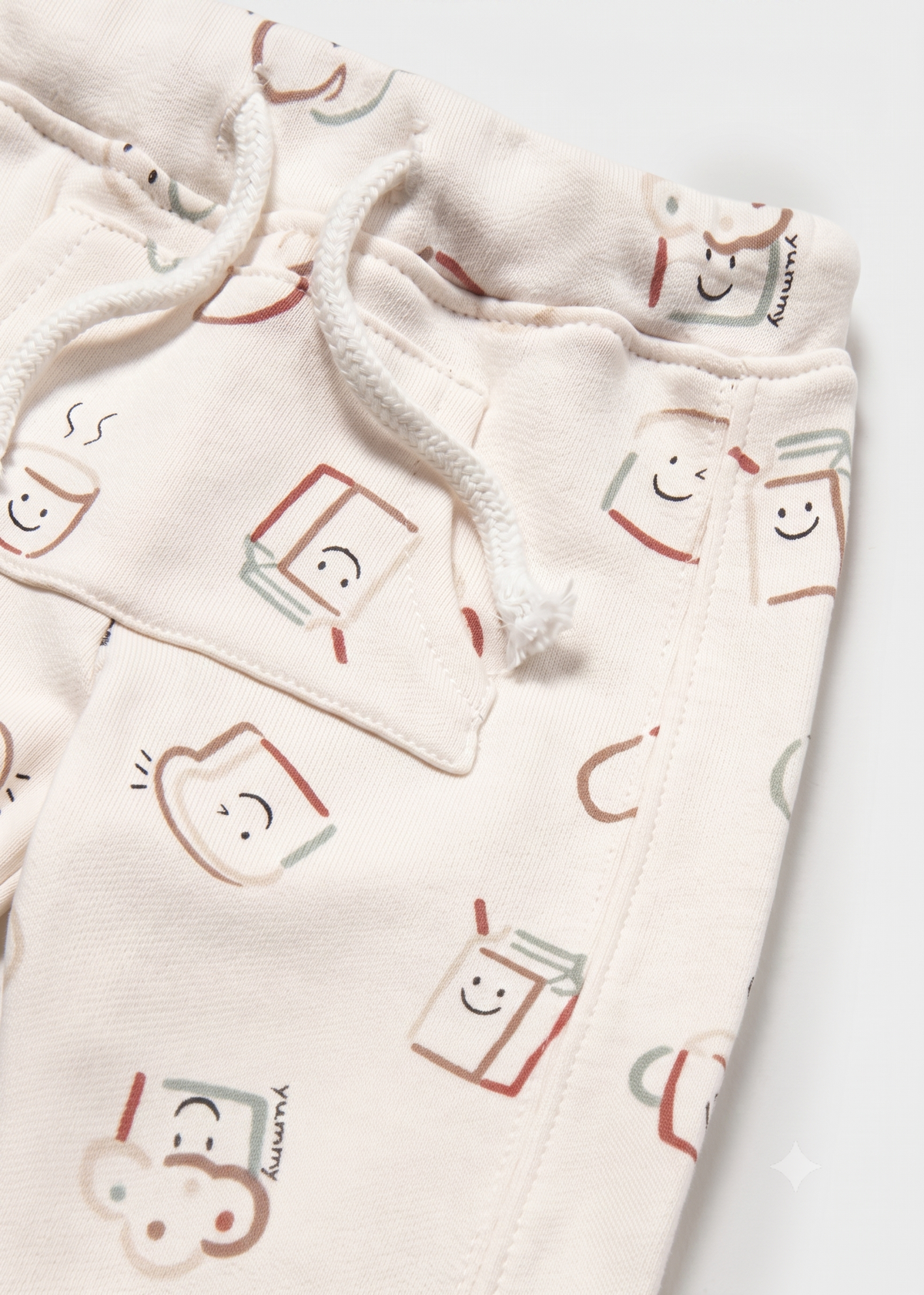 Pantalón largo con puño bebé unisex.