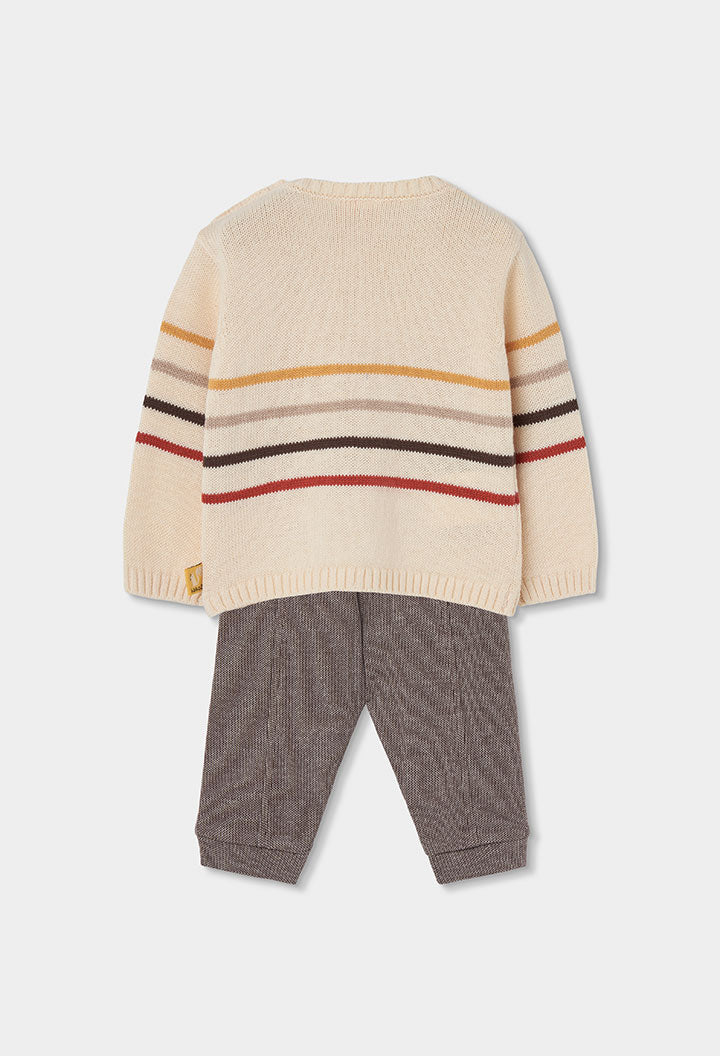 Conjunto punto de bebé niño