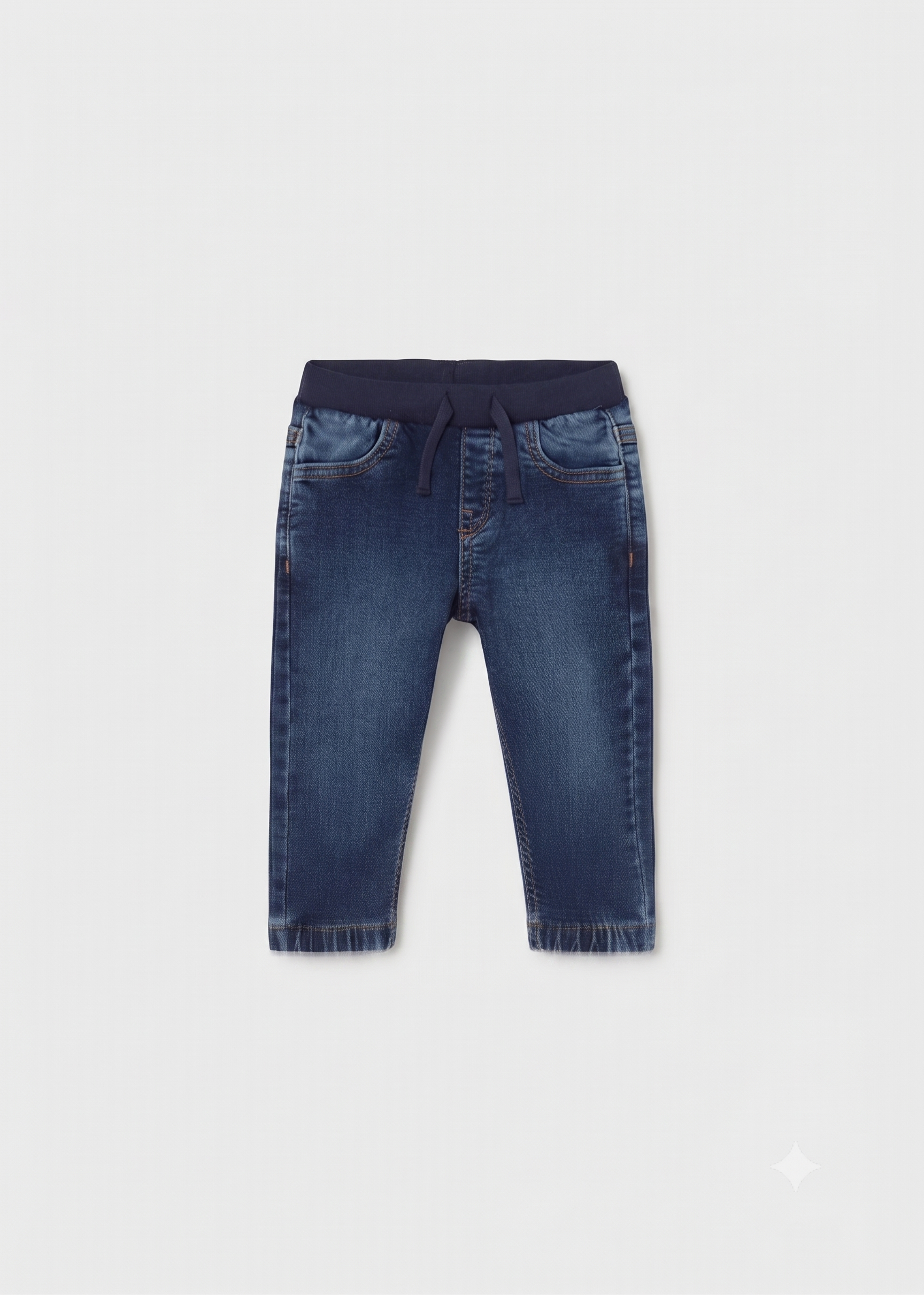 Pantalón estilo jogger con cintura elástica y cordón ajustable, bebé niño.
