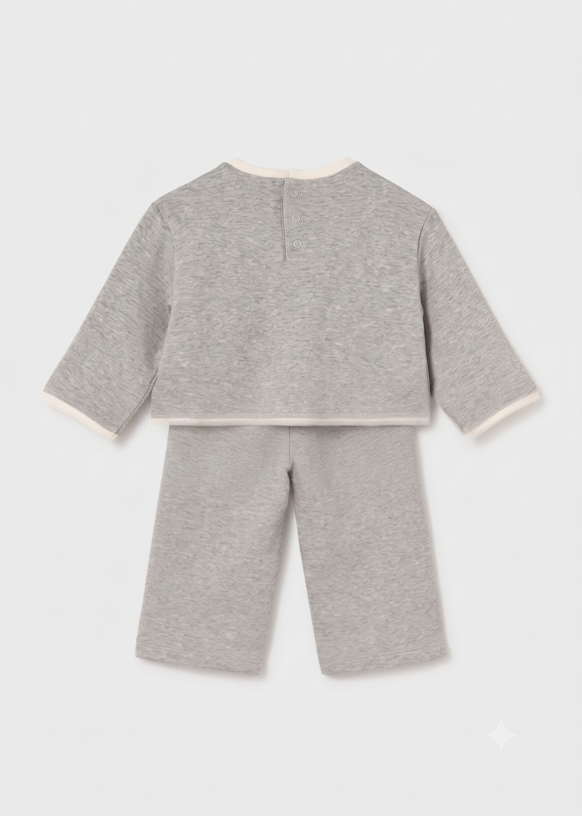 Conjunto  de dos piezas: Sudadera y pantalón a juego en tono gris vigoré bebe niña.