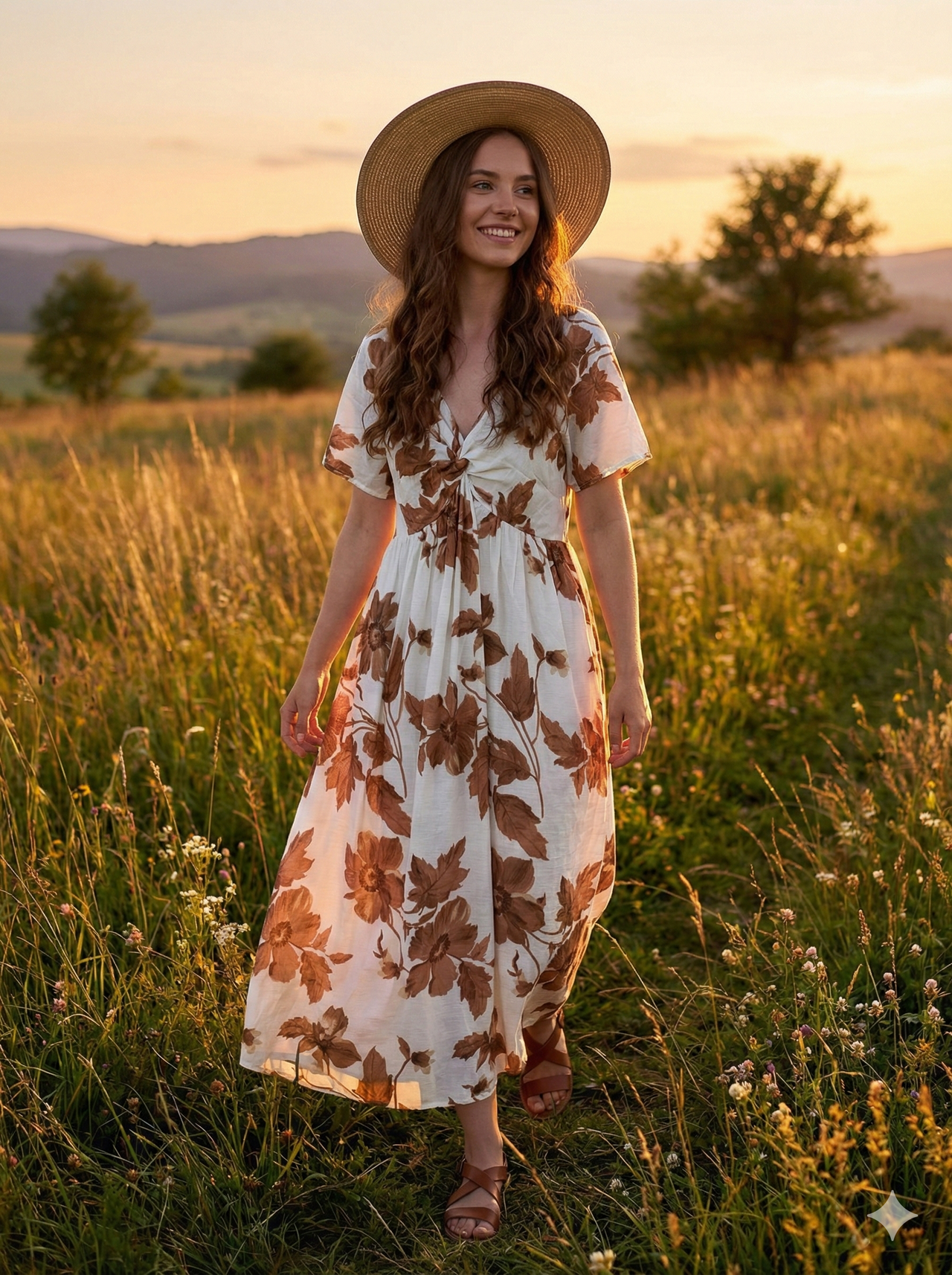 Vestido Largo Manga Corta