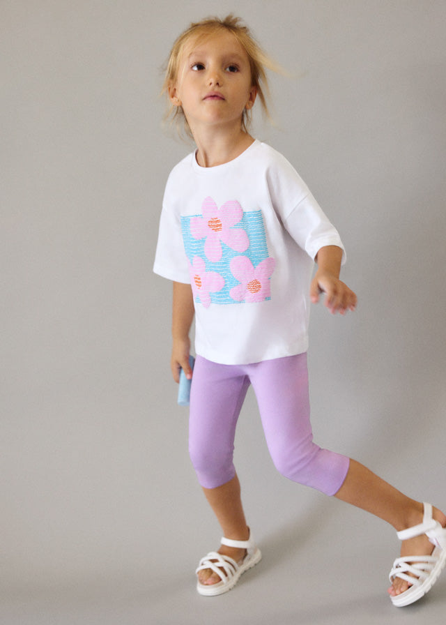 Leggings basico corto niña