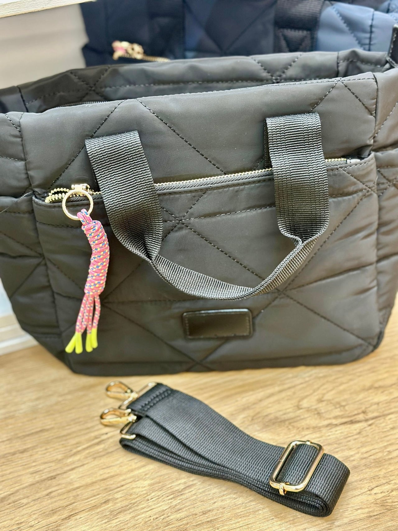 Bolso guateado 3 compartimentos