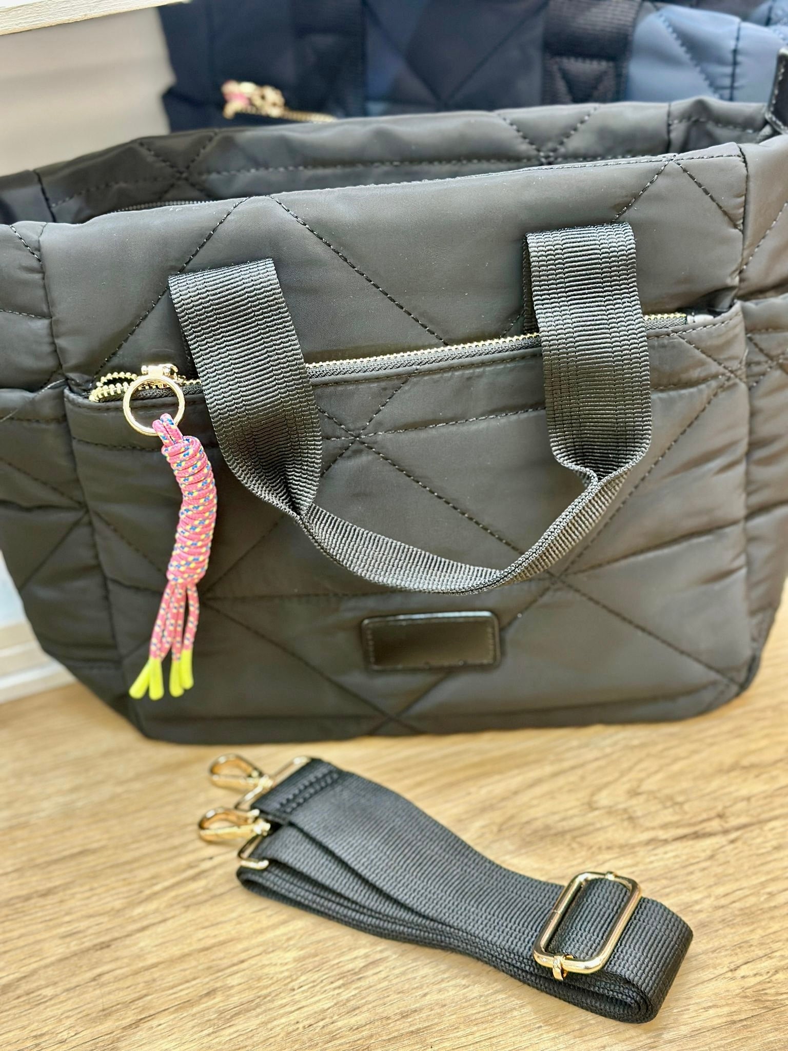 Bolso guateado 3 compartimentos