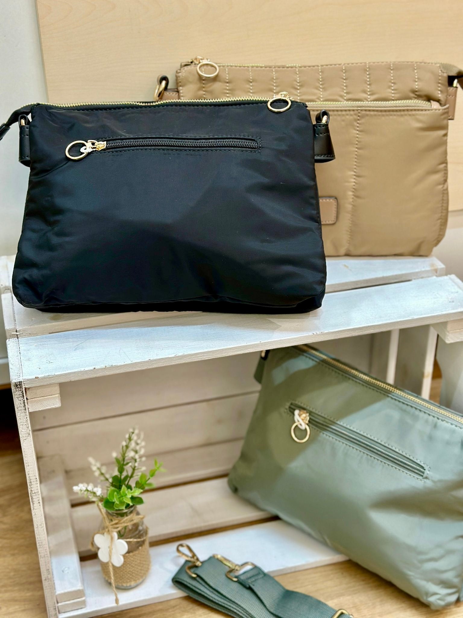 Bandolera guateada 2 compartimentos