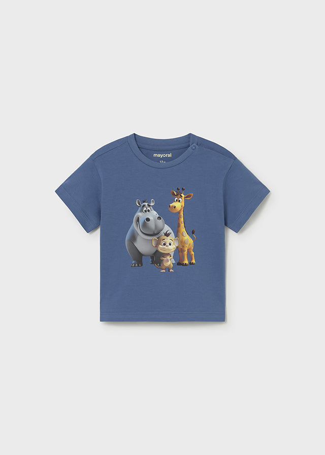 Camiseta manga corta animal