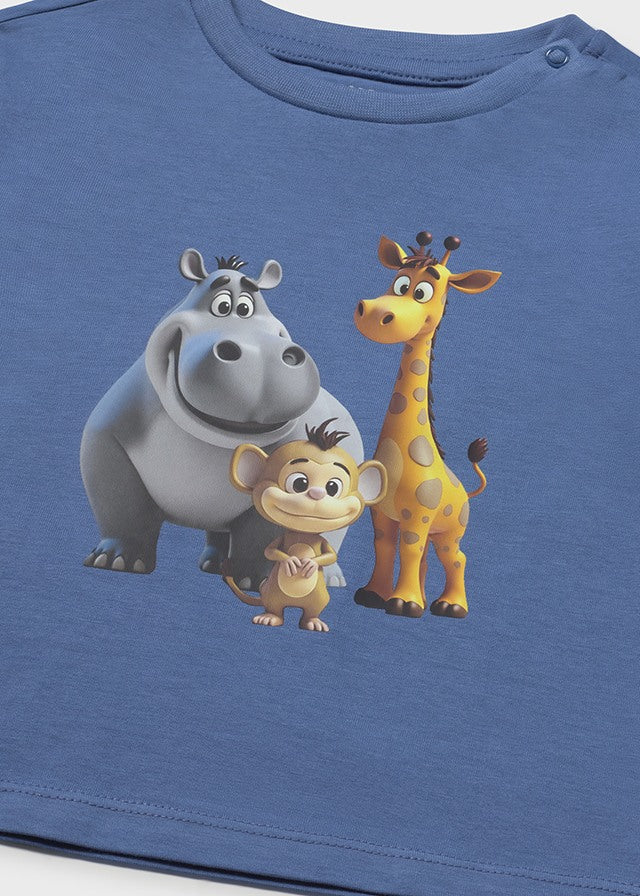 Camiseta manga corta animal