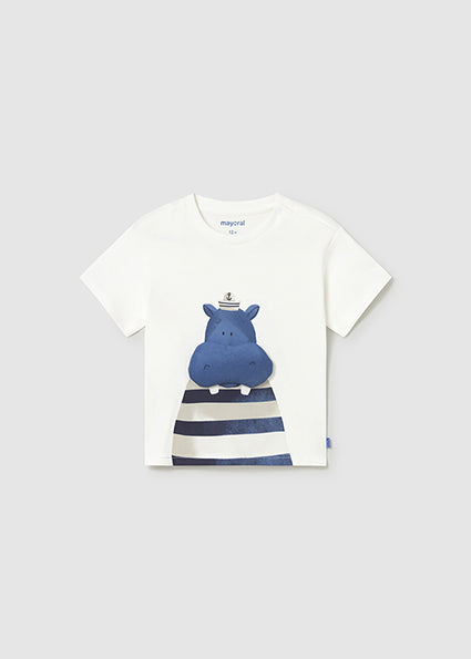 Camiseta manga corta aplique