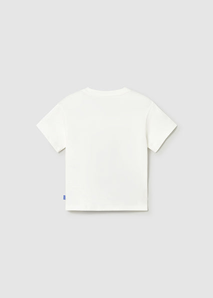 Camiseta manga corta aplique
