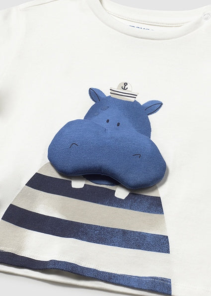 Camiseta manga corta aplique