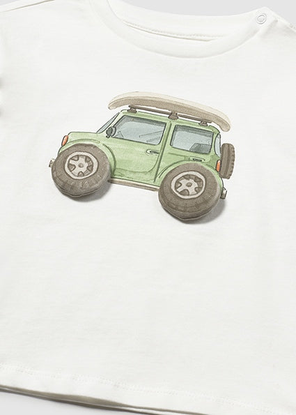 Camiseta manga corta aplique