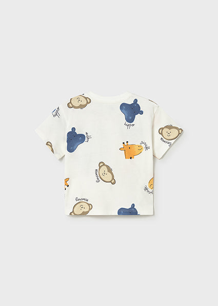 Camiseta manga corta estampada