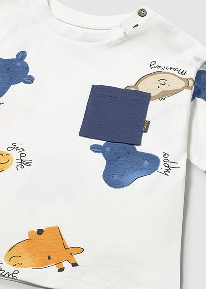Camiseta manga corta estampada