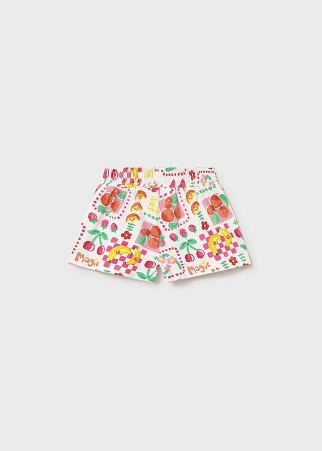 Pantalon corto punto estampado