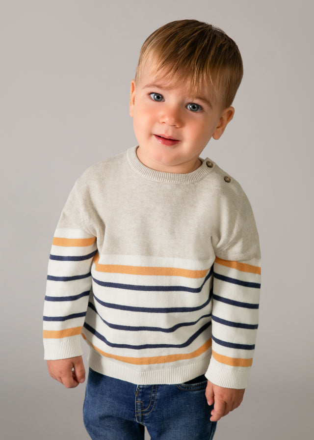 Jersey de bebé niño a rayas.
