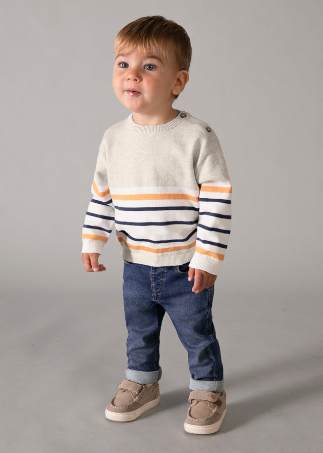 Jersey de bebé niño a rayas.