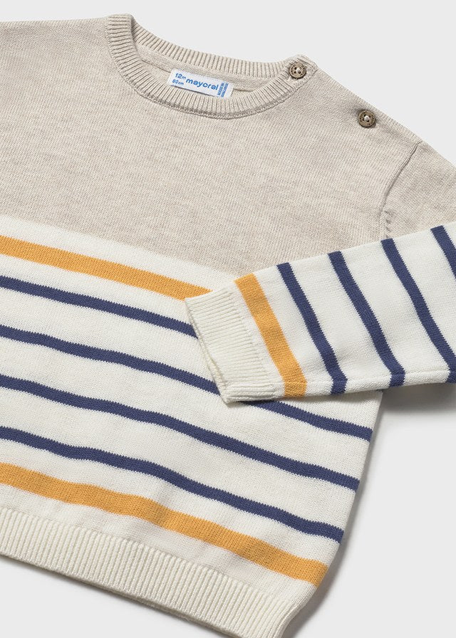 Jersey de bebé niño a rayas.