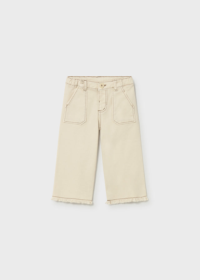 Pantalon largo sarga