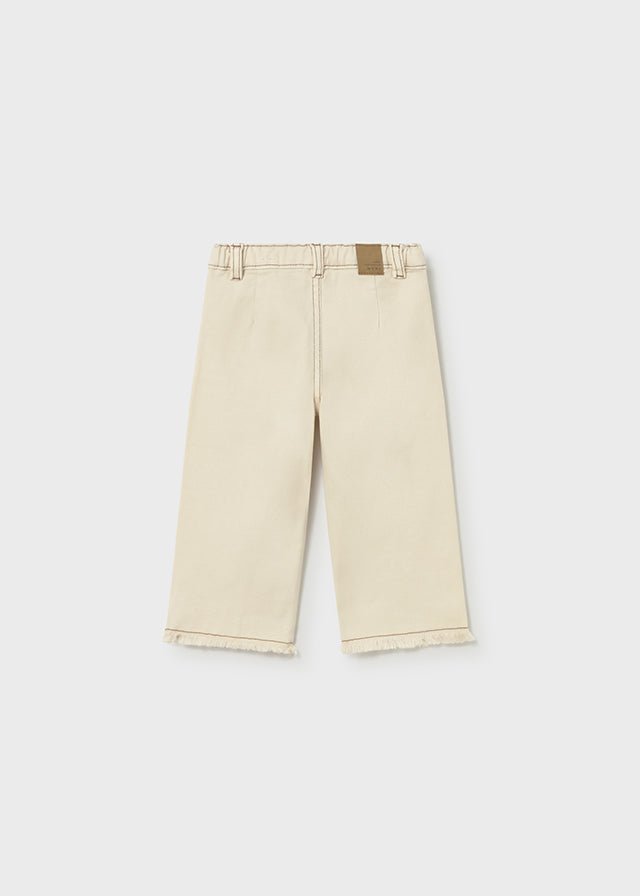 Pantalon largo sarga